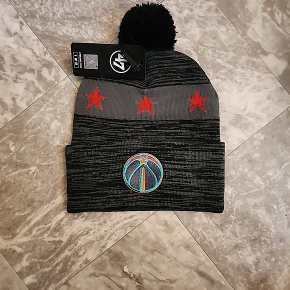 New '47 Washington Wizards City Edition 23-24 Alt Knit Hat Black Copper Logo - Picture 1 of 3